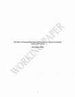 Research paper thumbnail of The Effects of Financial Reporting and Disclosure on Corporate Investment: Analysis and Critique