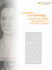 Research paper thumbnail of « Les secrets d’une Gonzaga. Le pouvoir des étoiles dans le portrait de la duchesse d’Urbino », dans Le Miroir et l’espace du prince dans l’art italien de la Renaissance, Ph. Morel dir., Paris, PUFR, 2012, p. 21-40.