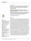 Research paper thumbnail of Prevalence of antiphospholipid antibodies in Behç et's disease: A systematic review and meta-analysis