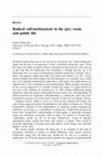 Research paper thumbnail of Radical enfranchisement in the jury room and public life