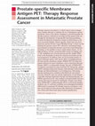 Research paper thumbnail of NUCLEAR MEDICINE Prostate-specific Membrane Antigen PET: Therapy Response Assessment in Metastatic Prostate Cancer