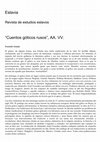 Research paper thumbnail of Reseña libro "Cuentos góticos rusos"