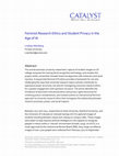 Research paper thumbnail of Feminist Research Ethics and Student Privacy in the Age of AI