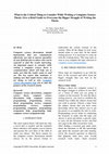 Research paper thumbnail of What is the critical thing to consider while writing a computer science thesis?