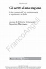 Research paper thumbnail of Melchiorre Delfico sul monte Titano: la Repubblica di San Marino, l’Italia napoleonica, la storia, in Vittorio CRISCUOLO - Maurizio MARTIRANO (dir.), Gli scritti di una stagione. Libri e autori dell’età rivoluzionaria e napoleonica in Italia, Milano, Franco Angeli, 2020, pp. 141-159