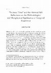 Research paper thumbnail of Intrinsic Time and the Minimal Self: Reflections on the Methodological and Metaphysical Significance of Temporal Experience