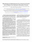 Research paper thumbnail of Metodología de Implementación de un Sistema de Gestión de la Calidad en un Laboratorio Informático Forense