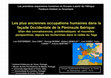 Research paper thumbnail of Les plus anciennes occupations humaines dans la façade Occidentale de la Péninsule Ibérique: bilan des connaissances, problématiques et nouvelles perspectives, depuis les recherches dans la vallée du Tage