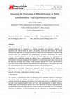 Research paper thumbnail of Ensuring the Protection of Whistleblowers in Public Administration: The Experience of Georgia