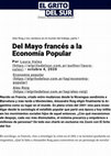 Research paper thumbnail of Del Mayo francés a la Economía Popular