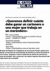 Research paper thumbnail of Queremos definir cuanto debe ganar un cartonero o una mujer que trabaja en un merendero