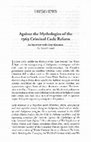 Research paper thumbnail of Against the Mythologies of the 1969 Criminal Code Reform: An Interview with Gary Kinsman