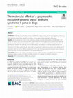 Research paper thumbnail of The molecular effect of a polymorphic microRNA binding site of Wolfram syndrome 1 gene in dogs