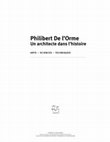 Research paper thumbnail of « Philibert De l’Orme, le compas et Mercure dans le Premier tome de l’architecture », dans Philibert De l’Orme. Un architecte dans l’histoire. Arts. Sciences. Techniques, F. Lemerle, Y. Pauwels dir., Turnhout, Brepols, 2015, p. 25-36.