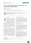 Research paper thumbnail of Letter to Editor: You Might Transmit COVID-19 Only Via Talking; A Speech Therapy Perspective