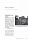 Research paper thumbnail of Das Haus Waltershausen. Eine ‘sizilianische Villa’ in Göttingen