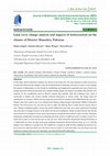 Research paper thumbnail of Land cover change analysis and impacts of deforestation on the climate of District Mansehra Pakistan