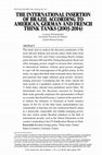 Research paper thumbnail of THE INTERNATIONAL INSERTION OF BRAZIL ACCORDING TO AMERICAN, GERMAN AND FRENCH THINK TANKS (2003-2014)