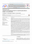 Research paper thumbnail of Comparison of hematological parameters in congenital hypothyroidism in neonates: A case controls study