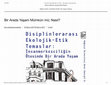 Research paper thumbnail of Bir Arada Yaşam Mümkün mü?