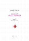 Research paper thumbnail of MICHALIS PIERÌS L'ELEGIA DELLA MEMORIA, A cura di Renata Lavagnini