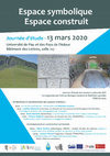 Research paper thumbnail of JE Espace symbolique, espace construit