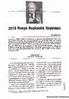 Research paper thumbnail of 2018 Rusya Başkanlık Seçimleri