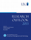 Research paper thumbnail of Research Outlook - 2013