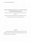 Research paper thumbnail of COVID-19: Contextualizing Misinformation Flows in a U.S. Latinx Border Community (Media and Communication During COVID-19