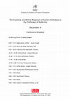 Research paper thumbnail of The Canonical and Ethical Responses of Eastern Orthodoxy to the Challenges of Modernity December 6 Conference Schedule