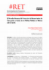 Research paper thumbnail of El Derecho Humano de Protección de Denunciantes de Actos de Corrupción a través de la Política Pública en México (2013-2019)