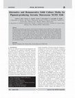 Research paper thumbnail of Alternative and Remunerative Solid Culture Media for Pigment-producing Serratia Marcescens NCIM 5246