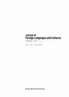 Research paper thumbnail of Journal of Foreign Languages and Cultures, Vol. 4, No. 1 (June 2020)