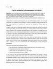 Research paper thumbnail of EAA Session 315: Conflict escalation and de-escalation in urbanity