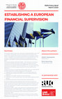 Research paper thumbnail of Vestergaard and Quorning 2020 - Establishing European Financial Supervision Agency