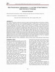 Research paper thumbnail of Body Measurements (Anthropometry): A Case Study of Male Students in Qom University of Technology