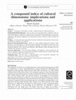 Research paper thumbnail of A compound index of cultural dimensions: implications and applications