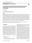 Research paper thumbnail of A hybrid model using teaching-learning-based optimization and Salp swarm algorithm for feature selection and classification in digital mammography