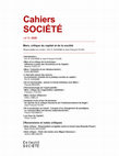 Research paper thumbnail of "Marx, l'industrie et son désoeuvrement", _Cahiers SOCIÉTÉ_, no 2, 2020