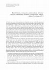 Research paper thumbnail of Robert Simms, Anticipation and Anachrony in Statius’ ‘Thebaid’, Bloomsbury Academic, London 2020