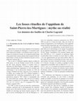 Research paper thumbnail of Les fosses rituelles de l'oppidum de Saint-Pierre-les-Martigues : mythe ou réalité. Les données de fouilles de Charles Lagrand