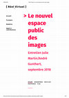 Research paper thumbnail of Le nouvel espace public des images avec A Gunthert