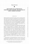 Research paper thumbnail of Manja Herrmann, "The Power of Authenticity: Individualism, Gender, and Politics in Early German Zionism," in Modern Judaism - A Journal of Jewish Ideas and Experience: Oxford University Press (2019), pp. 93-113.