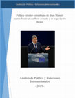 Research paper thumbnail of Política exterior colombiana de Juan Manuel Santos frente al conflicto armado y su negociación de paz