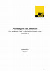 Research paper thumbnail of Meldungen aus Albanien