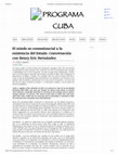 Research paper thumbnail of "El miedo es consustancial a la existencia del Estado. Conversación con Henry Eric Hernández". Por Carlos A. Aguilera. En Artishock, septiembre 2020 | Reeditado en: Revista Foro Cubano, V. 3, n. 25, octubre 2020