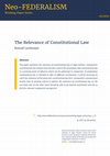 Research paper thumbnail of The Relevance of Constitutional Law