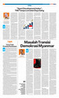 Research paper thumbnail of Masalah Transisi Demokrasi Myanmar