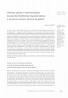 Research paper thumbnail of Ciências sociais e representações: estudo dos fenômenos representativos e processos sociais, do local ao global