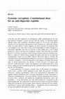 Research paper thumbnail of Review of Systemic corruption: Constitutional ideas for an anti-oligarchic republic